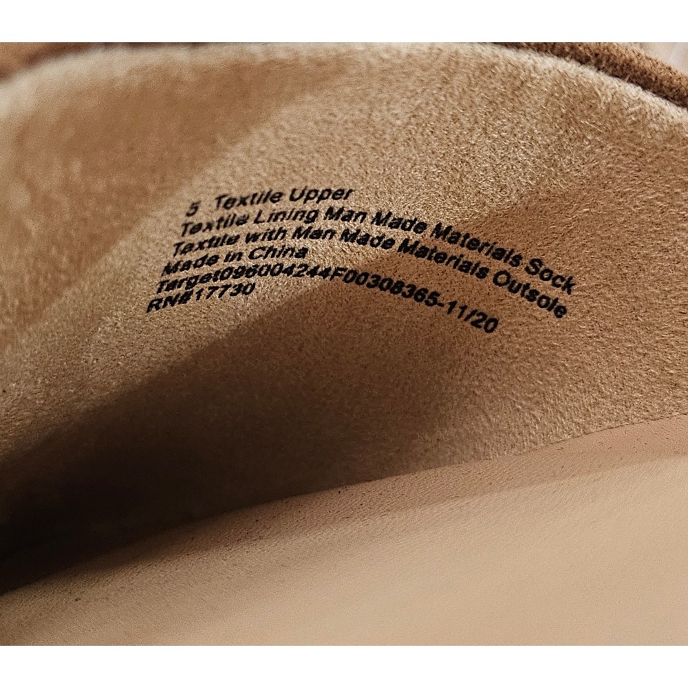A New Day Rebecca Flats Cognac Brown Suede Pointed‎ Toe Orsay Slip On Shoes 5 - Picture 8 of 11